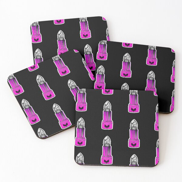Item preview, Gray/Charcoal Skull Lipstick/Dark Pink Magenta Lipstick Casing designed and sold by Color Serenity by Alana C..