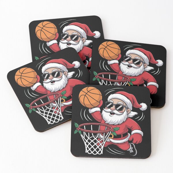 Item preview, Christmas Santa Claus Dunking A Basketball Boys Kids designed and sold by Dabbing Turtle Designs.