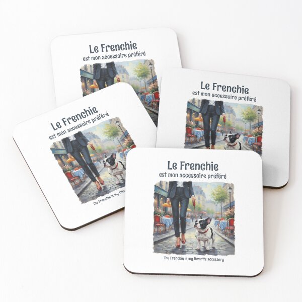 Item preview, Le Frenchie est mon accessoire préféré – Parisian French Bulldog Art designed and sold by FrancophileFun.