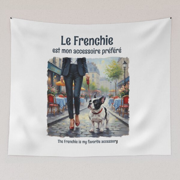Item preview, Le Frenchie est mon accessoire préféré – Parisian French Bulldog Art designed and sold by FrancophileFun.