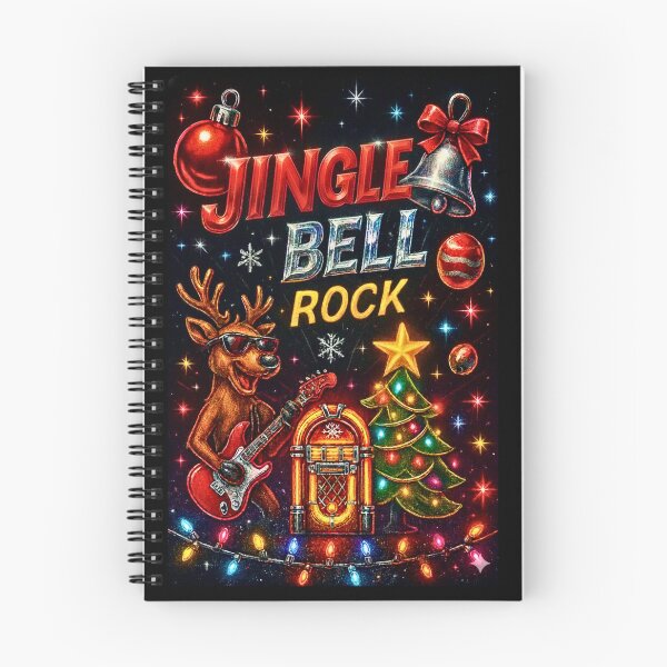 Item preview, GINGLE BELL ROCKS (DEER PLAYING THE GUITAR) designed and sold by Brickroad Dsigns.