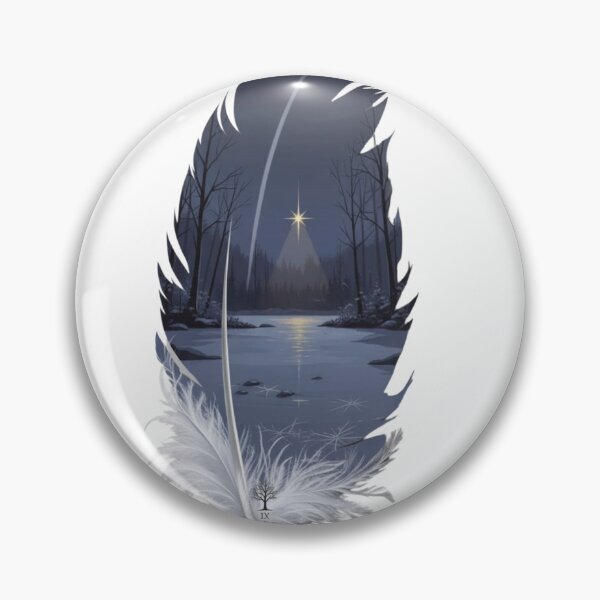 Item preview, The Winter Virtue: Stoic Solstice Feather designed and sold by Mind-Over-Mood.