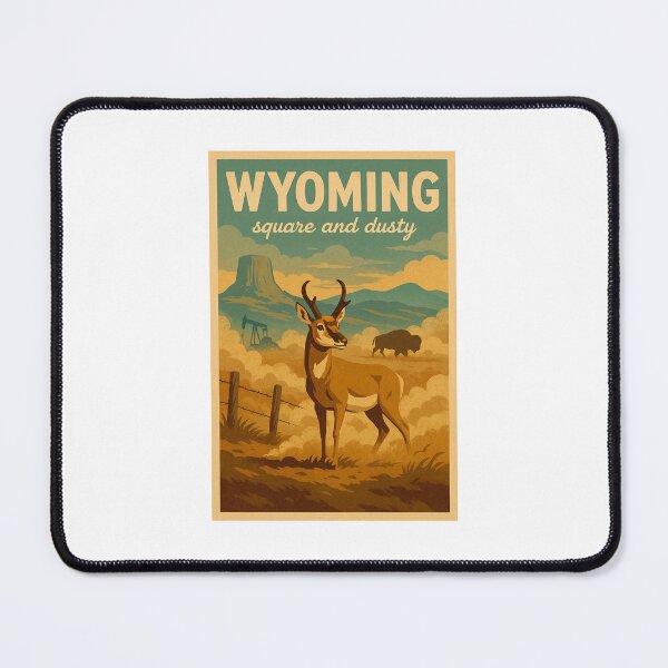 Item preview, Wyoming Travel Poster Satire designed and sold by BeaLinn.