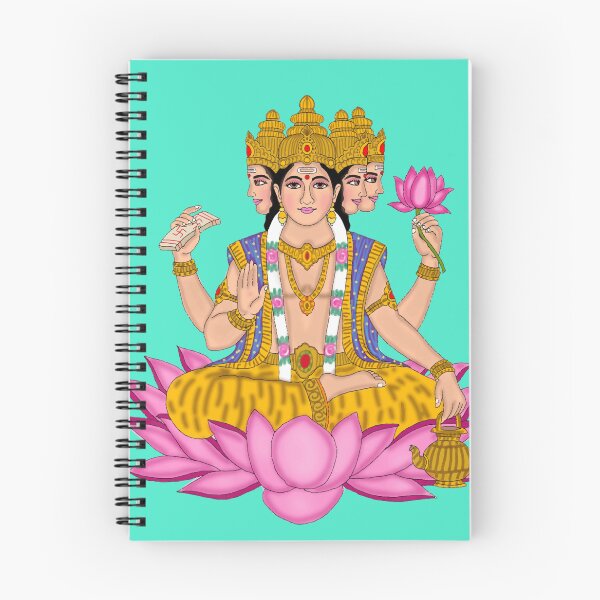Item preview, Lord Brahma Drawing – Creator of the Universe Hindu Art designed and sold by Harshit_Digital_Arts.