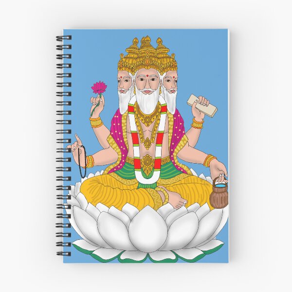 Item preview, Lord Brahma Drawing – Creator of the Universe Hindu Art designed and sold by Harshit_Digital_Arts.