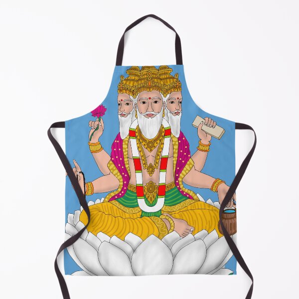 Item preview, Lord Brahma Drawing – Creator of the Universe Hindu Art designed and sold by Harshit_Digital_Arts.