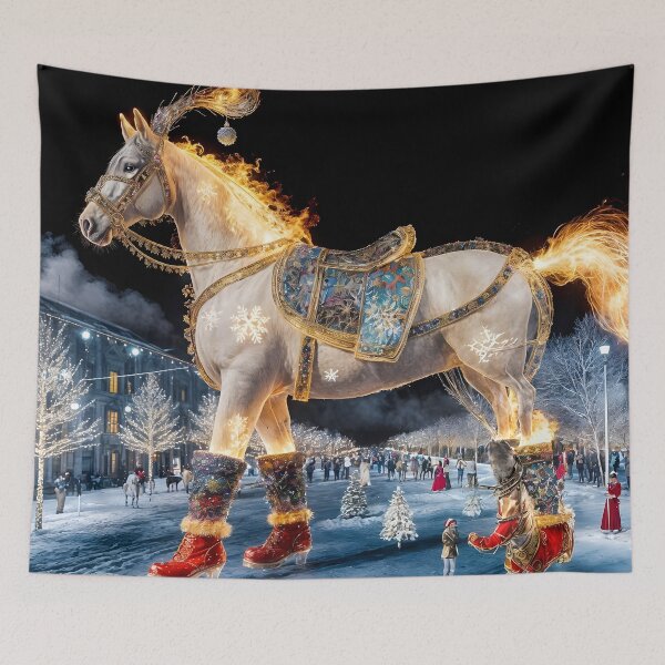 Item preview, The costumed wonder horse of good luck in the new year designed and sold by KunstGeist.