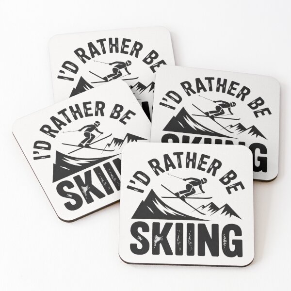 Item preview, Skier I'd Rather Be Skiing Ski designed and sold by CareTopping.