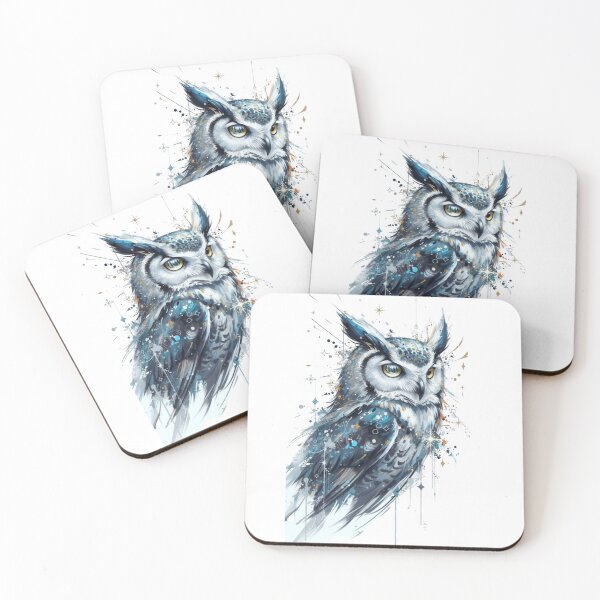Item preview, Nocturne of Wisdom: The Stoic Sentinel Owl designed and sold by Mind-Over-Mood.