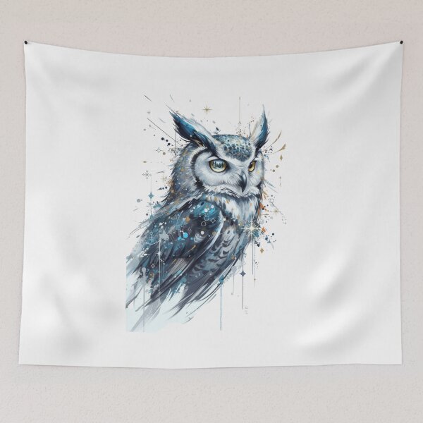 Item preview, Nocturne of Wisdom: The Stoic Sentinel Owl designed and sold by Mind-Over-Mood.