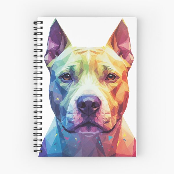 Item preview, Pitbull Poligonal Arcoíris – Arte Geométrico Moderno y Colorido designed and sold by bsbd-action.
