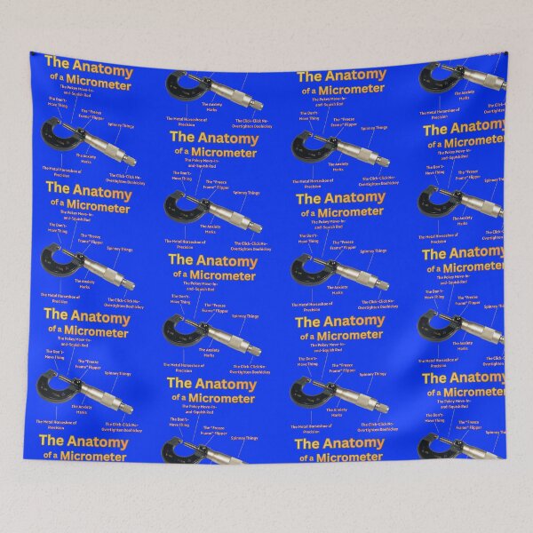 Item preview, The Anatomy of a Micrometer – Funny Machinist Diagram designed and sold by Dbalsleyjr.