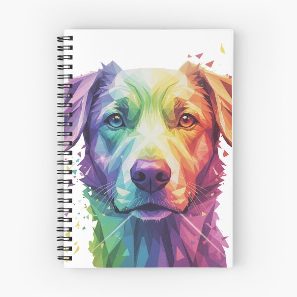 Item preview, Golden Retriever Poligonal Arcoíris – El Mejor Amigo en Colores designed and sold by bsbd-action.
