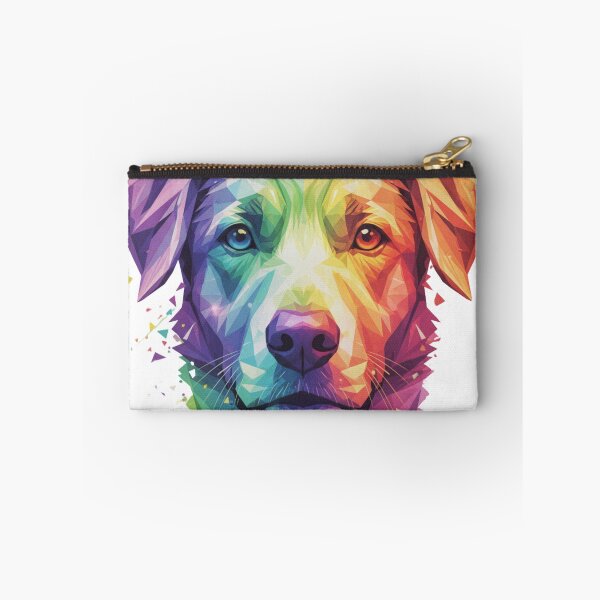 Item preview, Golden Retriever Poligonal Arcoíris – El Mejor Amigo en Colores designed and sold by bsbd-action.