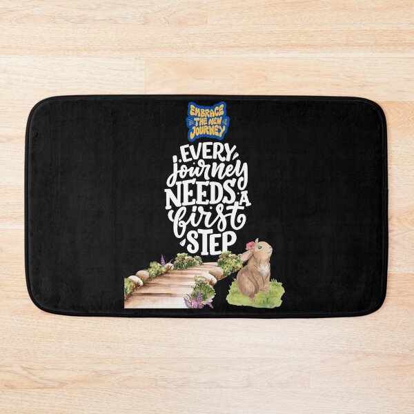 Item preview, Every Journey Needs A First Step - Persistent Bunny designed and sold by MusikalTales.