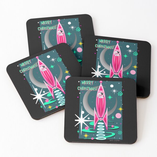 Item preview, Atomic Santa Rocket designed and sold by MetroInk.