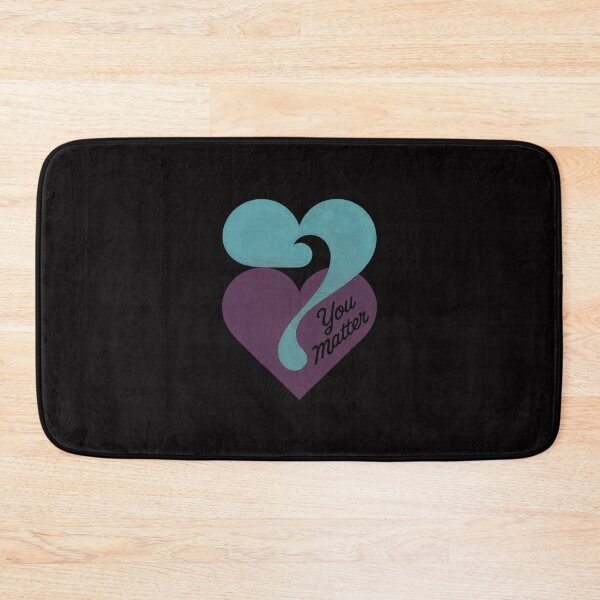 Item preview, You Matter Suicide Prevention Awareness Teal Purple Heart designed and sold by ConceptThena.