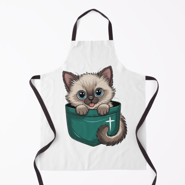 Item preview, Cute Kawaii Fluffy Kitten Pocket Design Adorable Animal designed and sold by chattsuede.