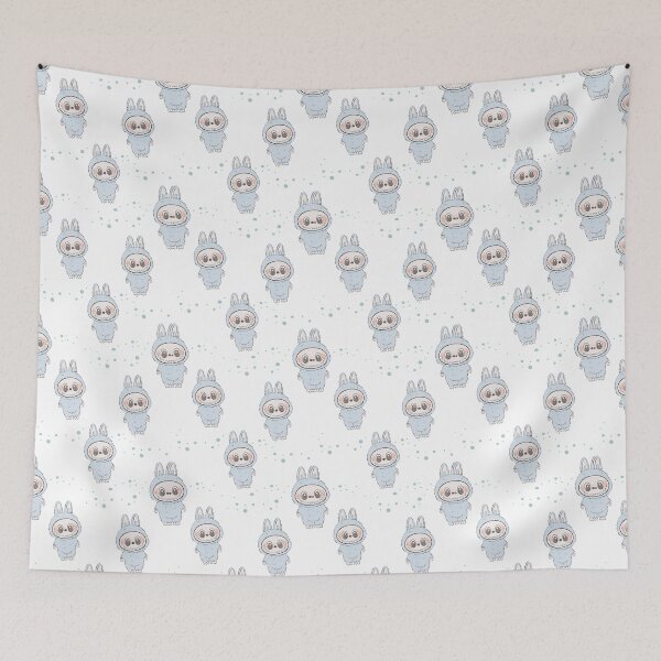 Item preview, Labubu seamless repeating pattern sublimation designed and sold by Relaxtarot.