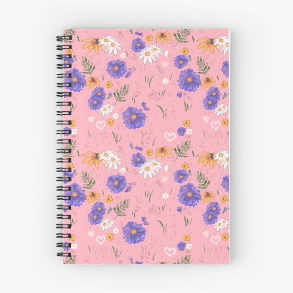 Aperçu de l'œuvre Imprimé floral sans couture « Fleurs des prés » créée et vendue par AshDollCreations.