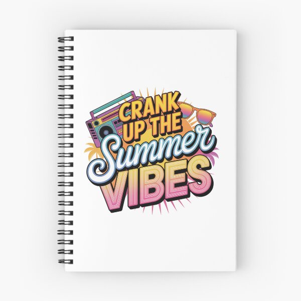 Item preview, Crank Up The Summer Vibes Retro Boombox designed and sold by chattsuede.