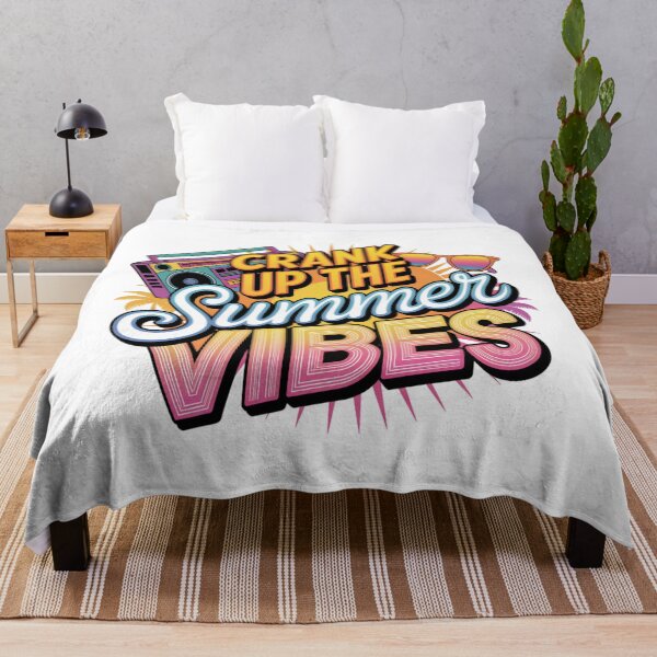 Item preview, Crank Up The Summer Vibes Retro Boombox designed and sold by chattsuede.