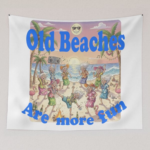 Item preview, Old Beaches designed and sold by Flying Leaf Apparel Co..