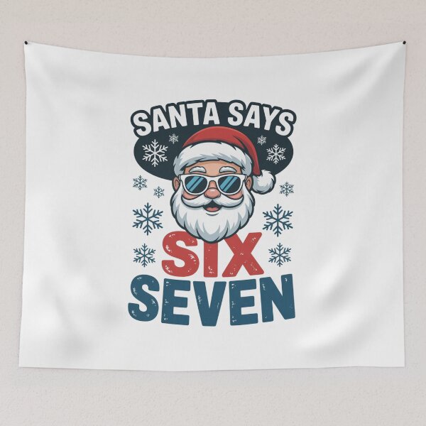 Item preview, Santa Says Six Seven Meme Playful Christmas designed and sold by chattsuede.
