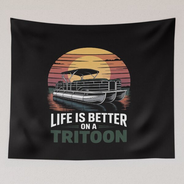 Item preview, Tritoon Boat Triple Pontoon Boat Pontoon Captain Boating designed and sold by ConceptThena.