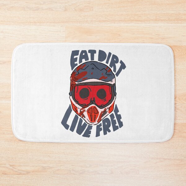 Item preview, EAT DIRT LIVE FREE - MOTOCROSS HELMET ILLUSTRATION designed and sold by RNASstuff.
