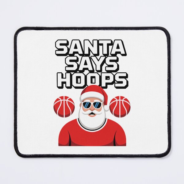 Item preview, Santa Says Hoops Funny Basketball Christmas Fan designed and sold by chattsuede.