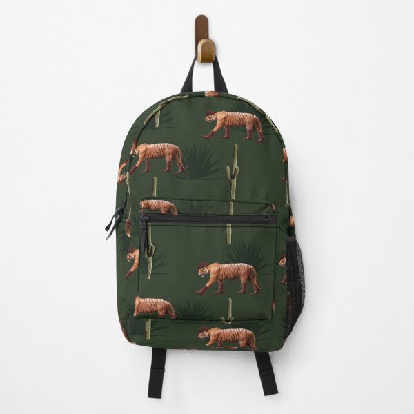Item preview, Cowboy Tiger Desert Pattern – Western Tiger in Boots & Hat Vintage green designed and sold by Brianaidesigns.