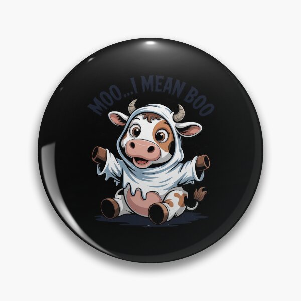 Item preview, Moo I Mean Boo Spooky Cow Halloween Patchwork Spooky designed and sold by ShelFisher.