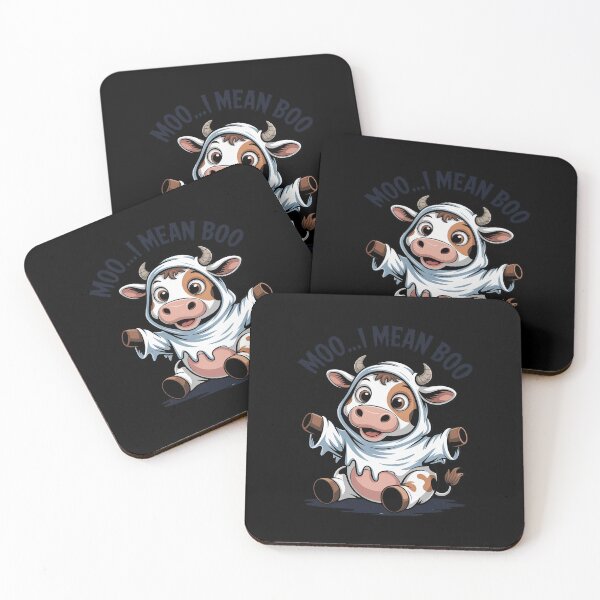 Item preview, Moo I Mean Boo Spooky Cow Halloween Patchwork Spooky designed and sold by ShelFisher.