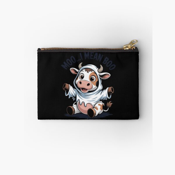 Item preview, Moo I Mean Boo Spooky Cow Halloween Patchwork Spooky designed and sold by ShelFisher.