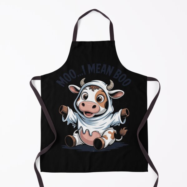 Item preview, Moo I Mean Boo Spooky Cow Halloween Patchwork Spooky designed and sold by ShelFisher.