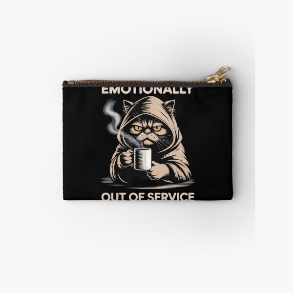 Item preview, Moody Cat Coffee Emotionally Out of Service Funny designed and sold by ShelFisher.