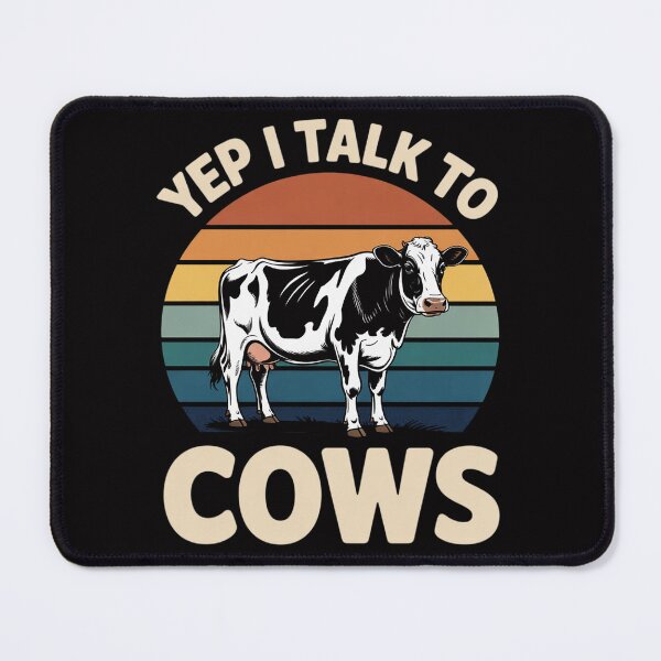 Item preview, Yep I Talk To Cows Dairy Farmer Cow Lovers Gag designed and sold by ConceptThena.