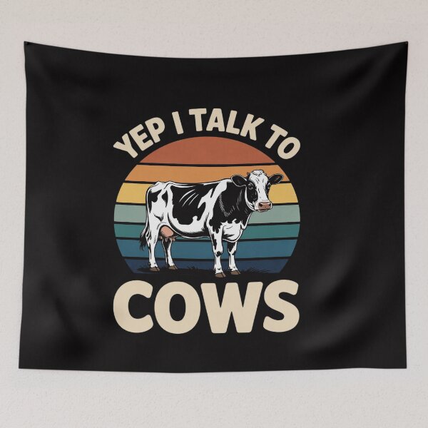 Item preview, Yep I Talk To Cows  Dairy Farmer Cow Lovers Gag designed and sold by ConceptThena.