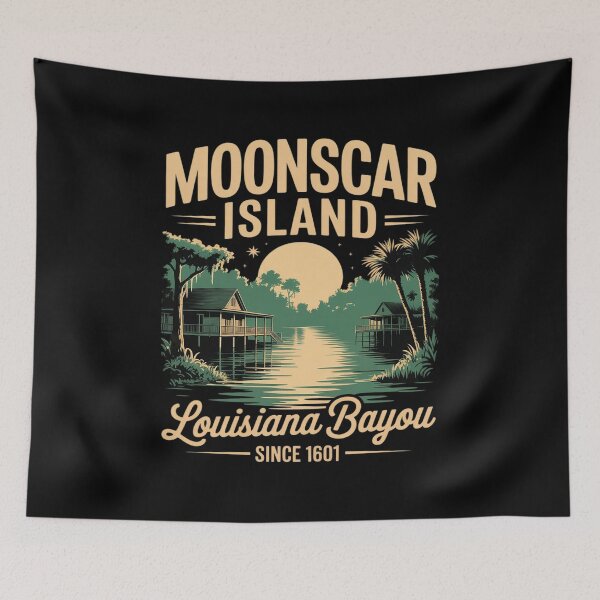 Item preview, Moonscar Island Louisiana Bayou Landscape designed and sold by ShelFisher.