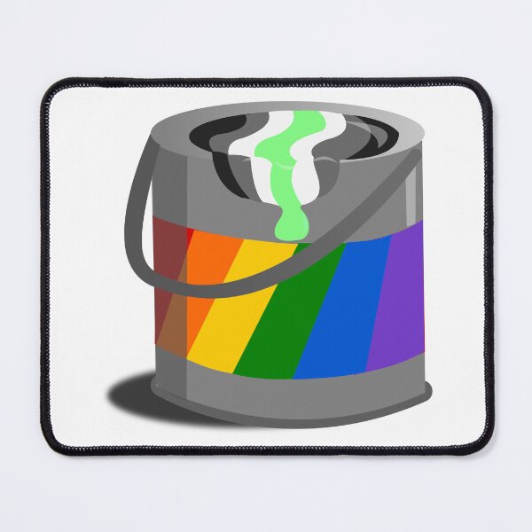 Item preview, Proud Paint Agender Flag in a Bucket designed and sold by HarveyHandcraftsandDesigns.