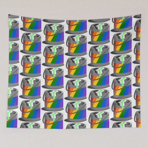 Item preview, Proud Paint Agender Flag in a Bucket designed and sold by HarveyHandcraftsandDesigns.