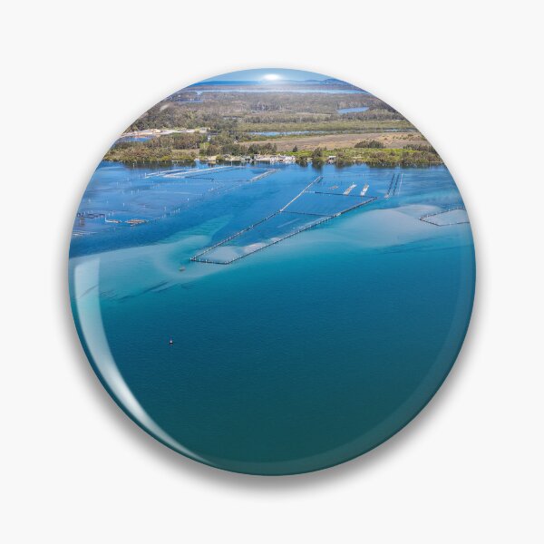 Item preview, Aerial view over Wallis Lake in Forster designed and sold by Justin Mckinney.