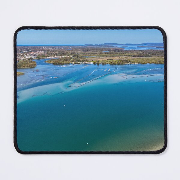 Item preview, Aerial view over Wallis Lake in Forster designed and sold by Justin Mckinney.