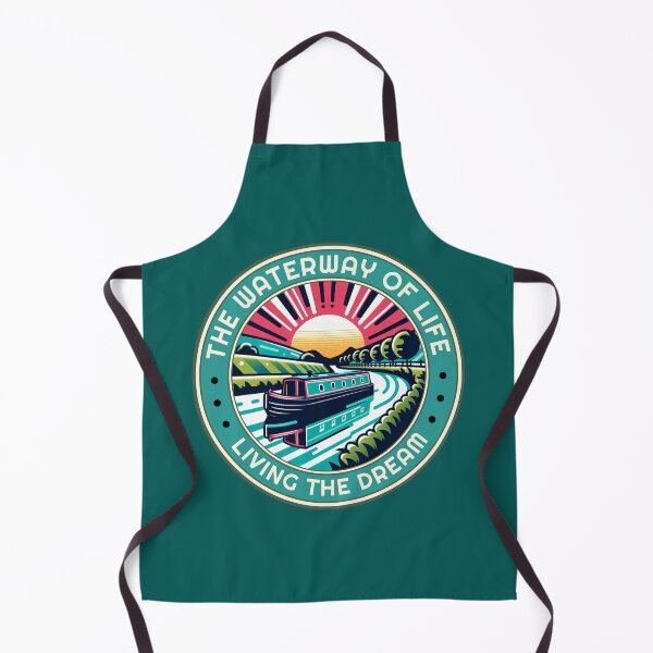 Item preview, The Waterway Of Life- Retro Narrowboat boating designed and sold by Elementalt.