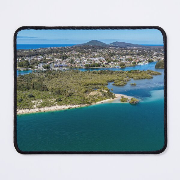 Item preview, Aerial view over Wallis Lake in Forster designed and sold by Justin Mckinney.