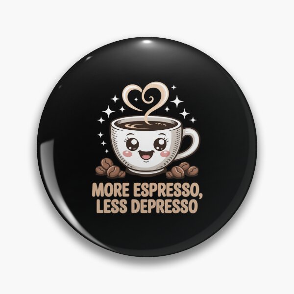 Item preview, More Espresso Less Depresso Cute Coffee Cup designed and sold by ShelFisher.