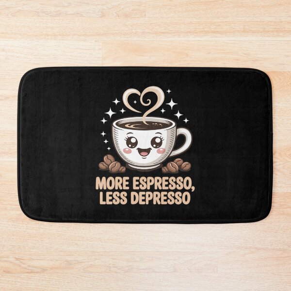 Item preview, More Espresso Less Depresso Cute Coffee Cup designed and sold by ShelFisher.