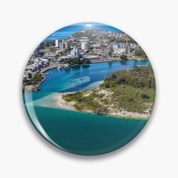 Item preview, Aerial view over Wallis Lake in Forster designed and sold by Justin Mckinney.