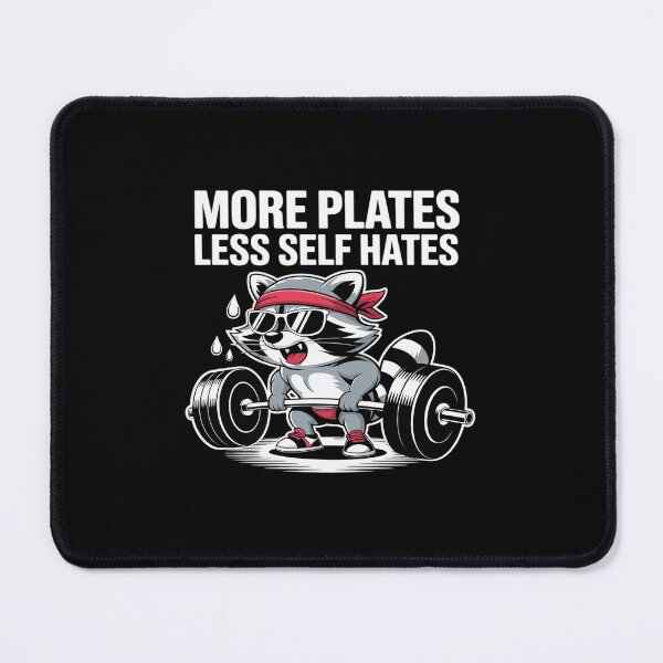Item preview, More Plates Less Self Hates Possum Gym designed and sold by ShelFisher.